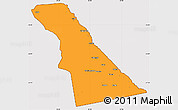 Political Simple Map of Rivungo, cropped outside