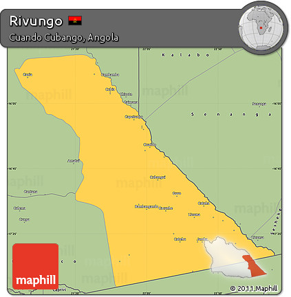 Savanna Style Simple Map of Rivungo