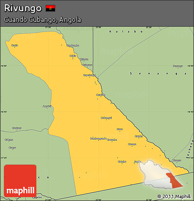 Savanna Style Simple Map of Rivungo