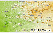 Physical 3D Map of Cazengo