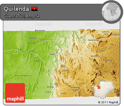 Physical 3D Map of Quilenda