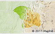 Physical 3D Map of Quilenda, lighten