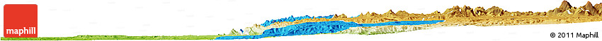Political Horizon Map of Quilenda, physical outside