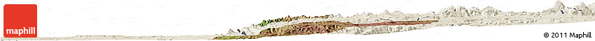 Satellite Horizon Map of Quilenda, shaded relief outside Satellite Horizon Map of Quilenda, shaded relief outside