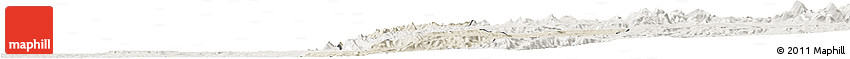 Shaded Relief Horizon Map of Quilenda, lighten
