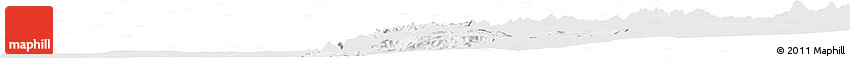 Silver Style Horizon Map of Quilenda, single color outside