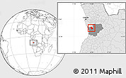 Blank Location Map of Quilenda, highlighted country, highlighted parent region
