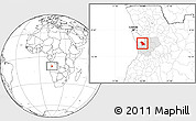 Blank Location Map of Quilenda, highlighted parent region