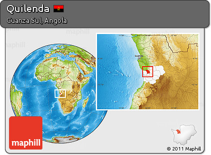 Physical Location Map of Quilenda, highlighted parent region