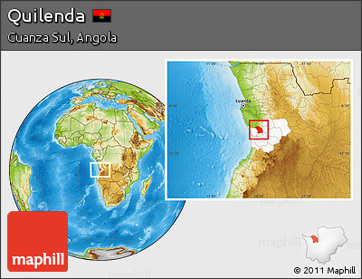 Physical Location Map of Quilenda, highlighted parent region