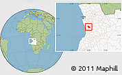 Savanna Style Location Map of Quilenda, highlighted country