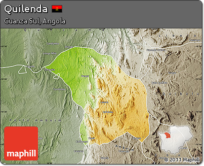 Physical Map of Quilenda, semi-desaturated