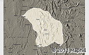 Shaded Relief Map of Quilenda, darken