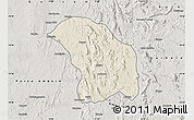 Shaded Relief Map of Quilenda, semi-desaturated
