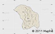 Shaded Relief Map of Quilenda, single color outside
