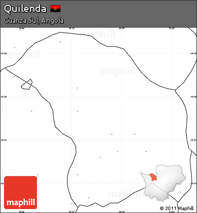 Blank Simple Map of Quilenda, no labels