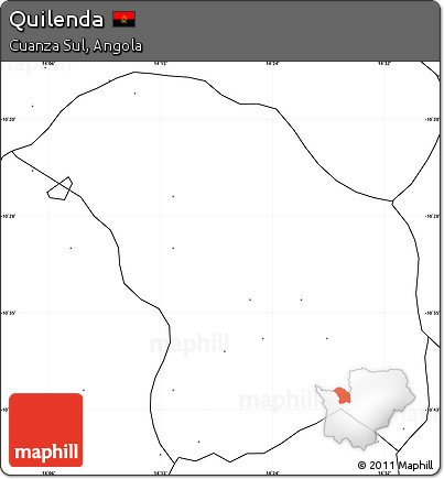 Blank Simple Map of Quilenda, no labels