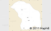 Classic Style Simple Map of Quilenda, single color outside