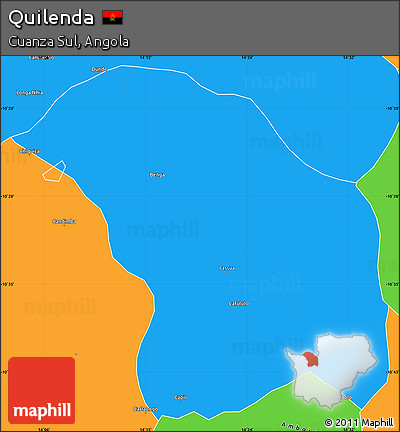 Political Simple Map of Quilenda