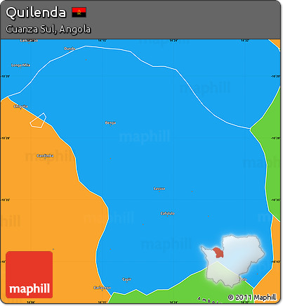 Political Simple Map of Quilenda