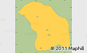 Savanna Style Simple Map of Quilenda, single color outside