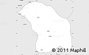 Silver Style Simple Map of Quilenda