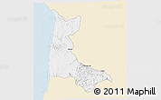 Classic Style 3D Map of Sumbe, single color outside