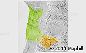 Physical 3D Map of Sumbe, lighten, desaturated