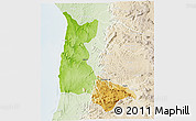 Physical 3D Map of Sumbe, lighten
