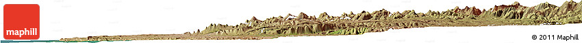 Satellite Horizon Map of Sumbe