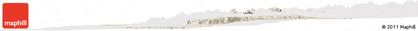 Shaded Relief Horizon Map of Sumbe, cropped outside