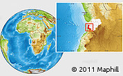 Physical Location Map of Sumbe, highlighted parent region