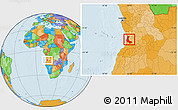 Political Location Map of Sumbe