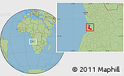 Savanna Style Location Map of Sumbe