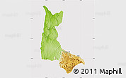 Physical Map of Sumbe, cropped outside