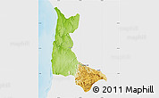 Physical Map of Sumbe, single color outside