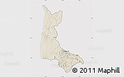 Shaded Relief Map of Sumbe, cropped outside