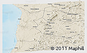 Shaded Relief Panoramic Map of Sumbe