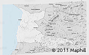 Silver Style Panoramic Map of Sumbe