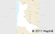 Classic Style Simple Map of Sumbe
