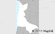Gray Simple Map of Sumbe