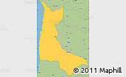 Savanna Style Simple Map of Sumbe