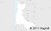 Silver Style Simple Map of Sumbe