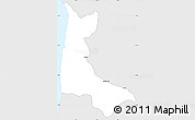 Silver Style Simple Map of Sumbe, single color outside