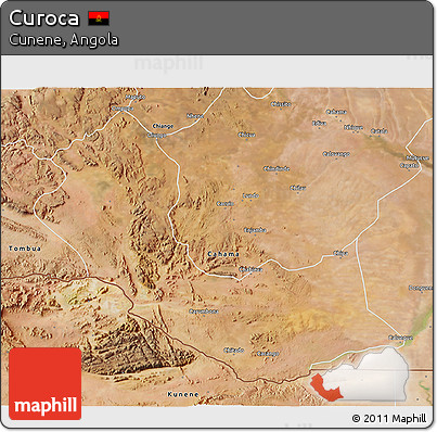 Satellite 3D Map of Curoca