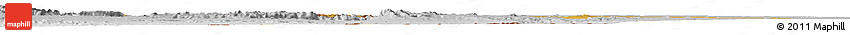 Physical Horizon Map of Curoca, lighten, desaturated