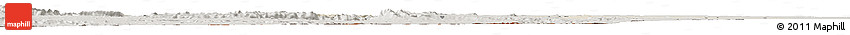 Shaded Relief Horizon Map of Curoca, semi-desaturated