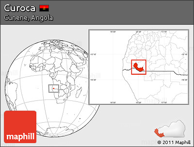 Blank Location Map of Curoca