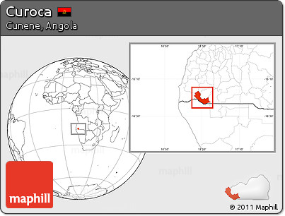 Blank Location Map of Curoca