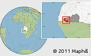 Savanna Style Location Map of Curoca, highlighted country, highlighted parent region